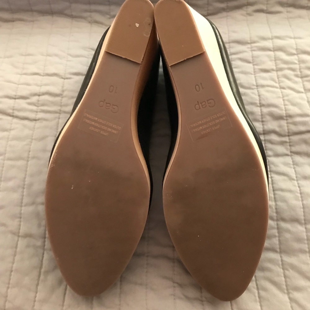 Black n blonde leather wedges - Picture 6 of 6